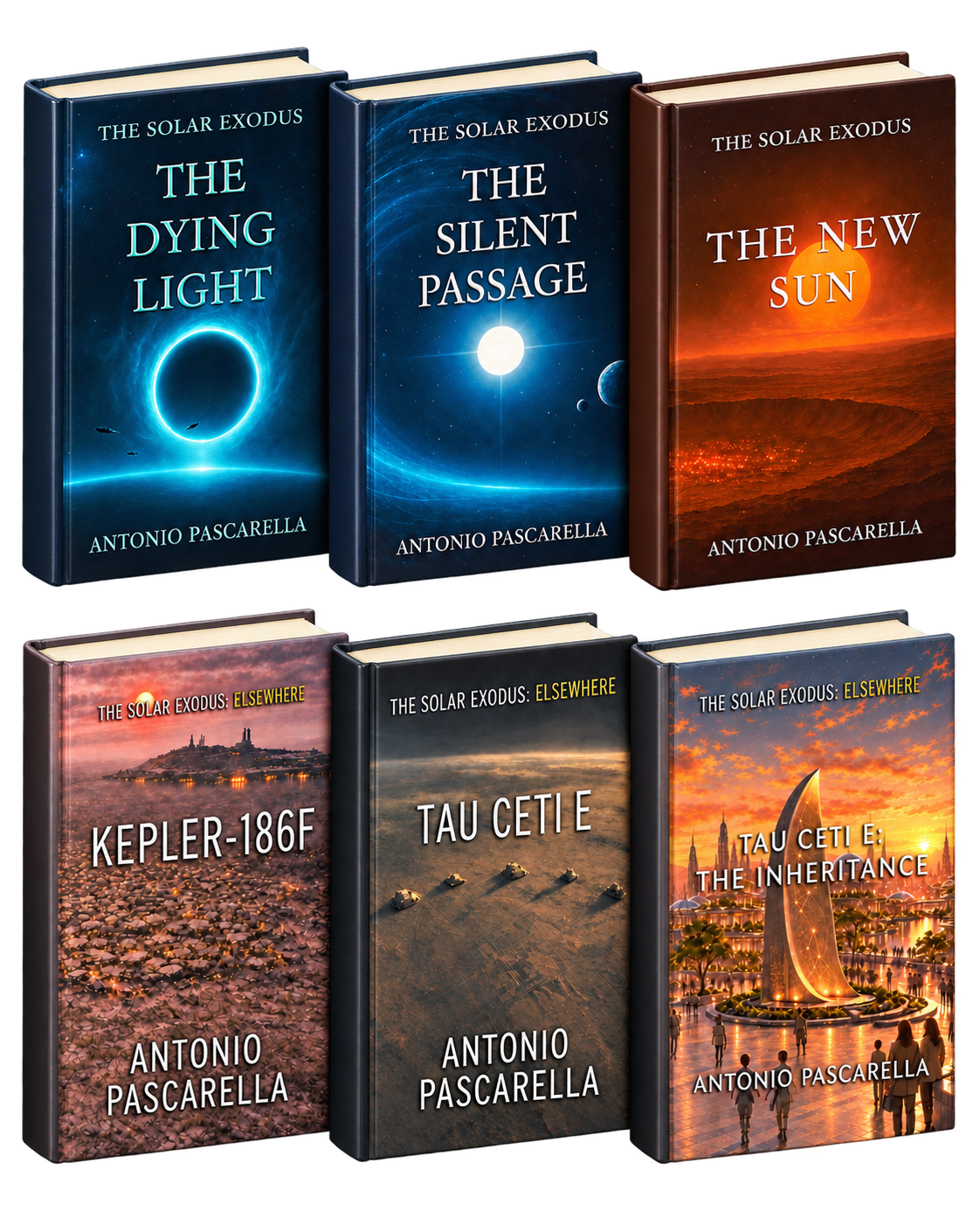 The Solar Exodus Complete Series Hardcover book bundle